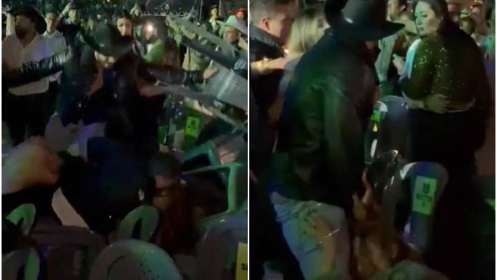 Video | Con empujones y fuertes jalones de cabello, mujeres protagonizaron riña en el show de Grupo Firme en Bogotá