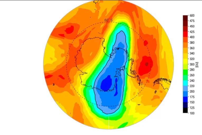 Aseguran que el agujero de ozono que estaba sobre la Antártida se cerró este lunes