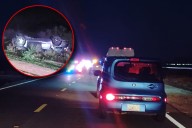 Teacher reportedly airlifted in rollover crash that shut down MCG