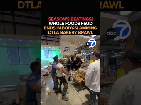 Fight inside downtown LA Whole Foods caught on video