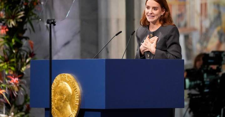 Dedica Machado el Nobel de la Paz a todos los venezolanos y a los líderes que la apoyaron