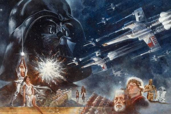 Subastan pintura original de 'Star Wars' por 3.97 mdd