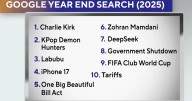Google's top search trends in 2025
