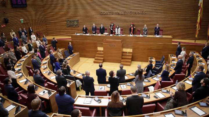 La Generalitat valenciana comunica a Les Corts que va a prorrogar los presupuestos