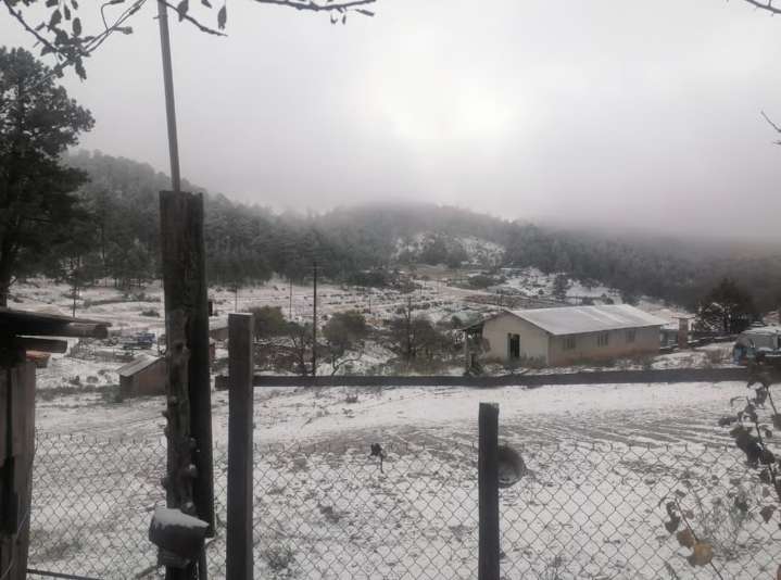 Prevén posibles nevadas en sierra de Durango este 5 de diciembre