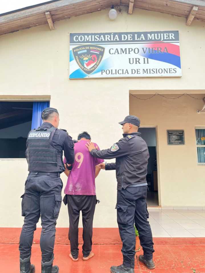 Detuvieron a un hombre acusado de maltratar a un niño de 3 años y amenazar a la Policía en Campo Viera