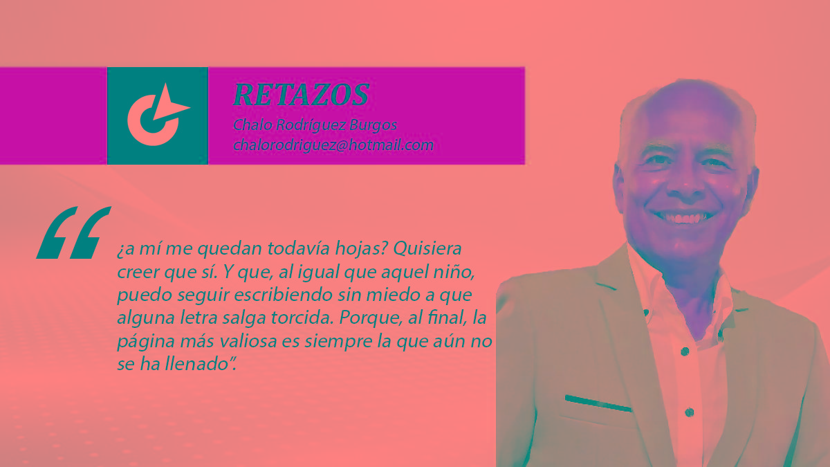 Las hojas que aún me quedan por escribir