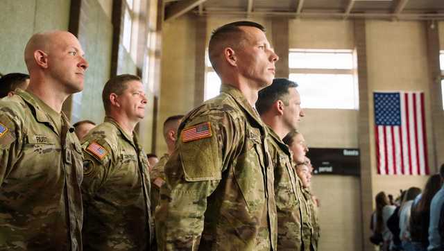 Indiana National Guard troops arrive in Washington, D.C., at the request of President Trump