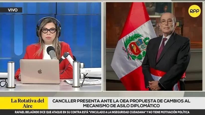 Canciller da detalles de la sustentación que hizo en la OEA de la posición peruana sobre asilo diplomático
