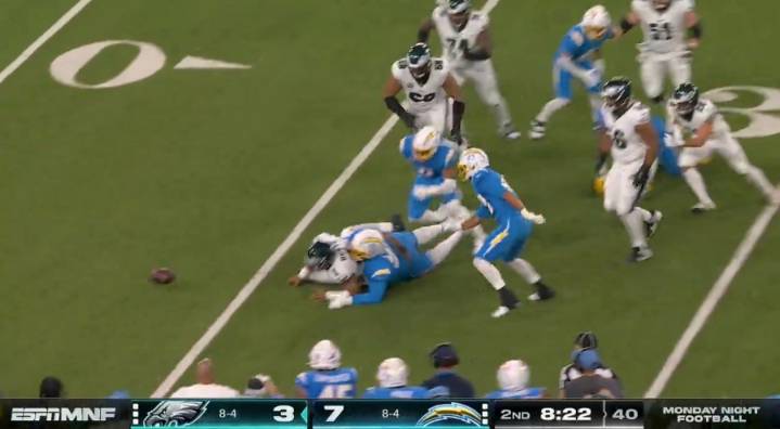 Jalen Hurts First NFL Player in Recorded History With Two Turnovers on Same Play