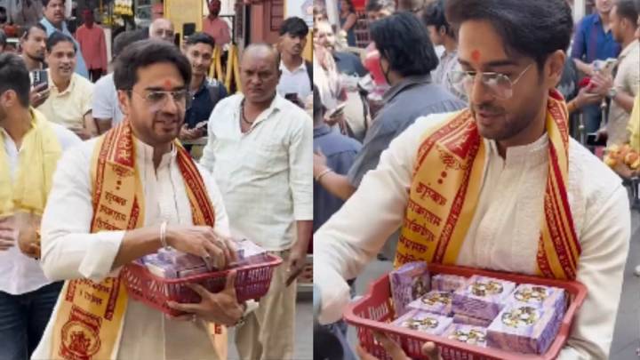 Bigg Boss 19 Winner Gaurav Khanna Distributes Prasad, Greets Young Fan At Siddhivinayak Temple