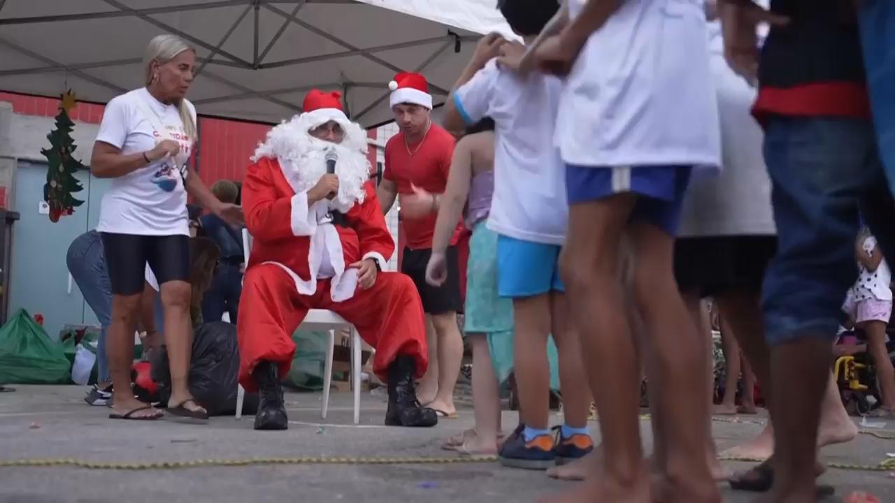 Brazilian Santa trades reindeer for jetski ride