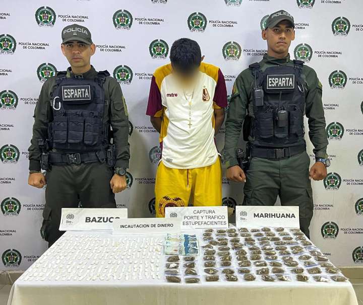 ALIAS EL ‘FLACO’ CAYÓ CARGADO 