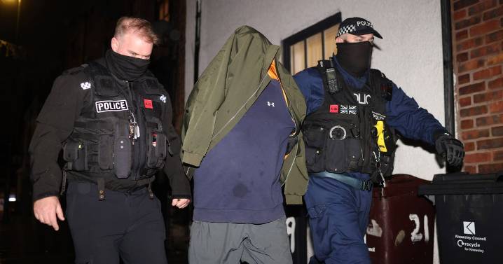 Silence turns to chaos as police smash through door of suspect linked to 'one of the largest' drug conspiracies in UK