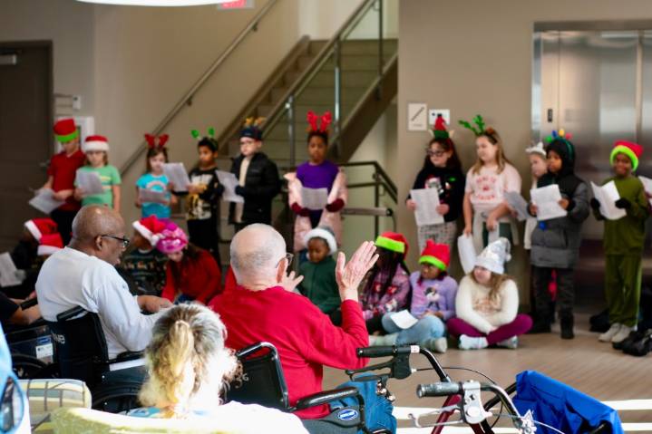 Holiday serenade by South Lake students rekindles joy for seniors