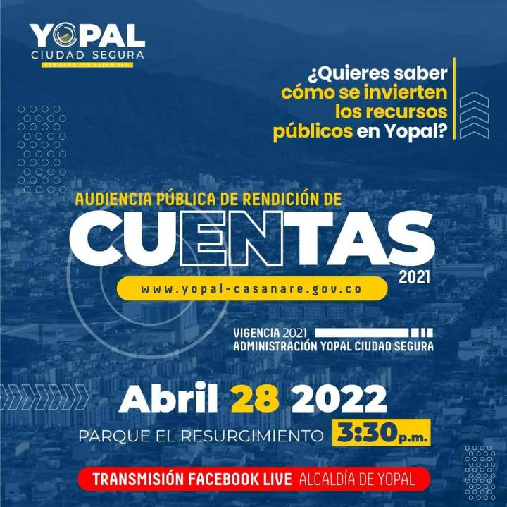 Este jueves el alcalde Luis Eduardo Castro entrega cuentas de su gestión 2021
