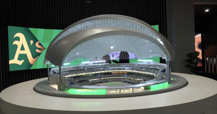 A's open ballpark experience center in Las Vegas