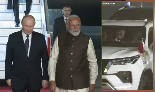 Putin Lands in Delhi, PM Modi Welcomes Him with a Hug, Both Leave in Same Car
