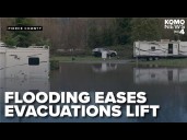 Flooding eases in Pierce County and some evacuations lifted as damage assessments begin