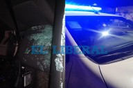 Un móvil policial fue apedreado mientras trasladaba a un interno para un examen médico