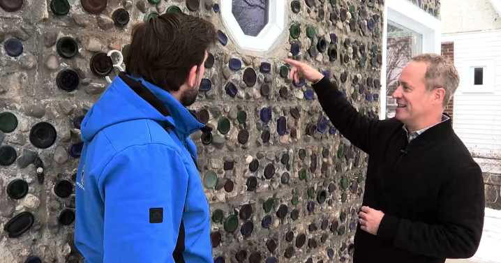 Historic Hazel Park house made from 20,000 glass bottles hits the market