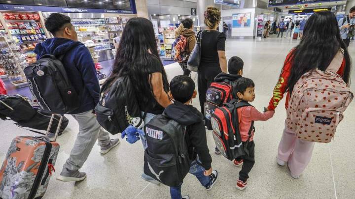 ‘A sad, cruel moment’: 58 Florida children leave US amid parent deportations