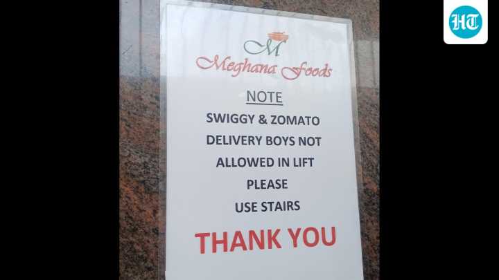 Bengaluru restaurant apologises over 'use stairs' notice for delivery riders