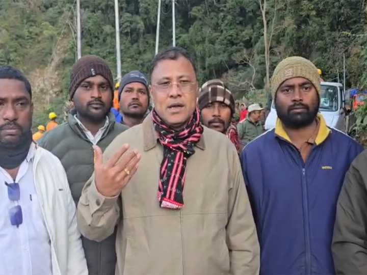 Assam Minister Bimal Borah visits accident site in Arunachal