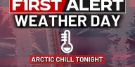 19 First Alert Weather Day: Arctic chill sets in tonight, bitter cold for early December