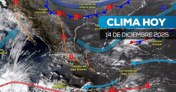Frente frío 21 dejará lluvias intensas y fuerte descenso de temperatura: así será el clima en México
