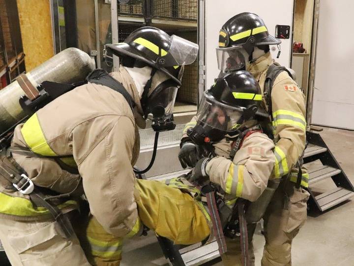 Gallery: Intense experience for firefighting students in Sudbury