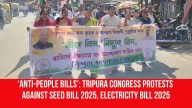 ‘Anti-People Bills’: Tripura Congress Protests Against Seed Bill 2025, Electricity Bill 2025