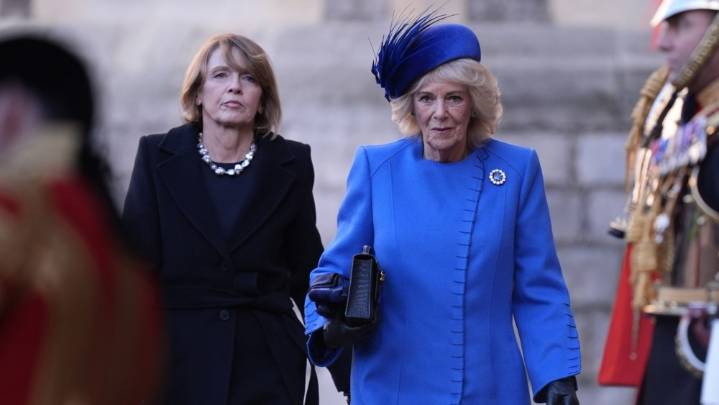 Queen Camilla Wears Diamond & Sapphire Brooch for German State Visit