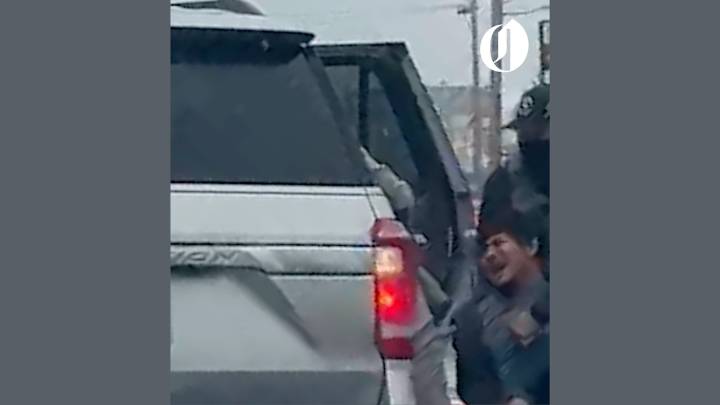 Local police investigating ICE after video appears to show agent drive over detained man’s foot