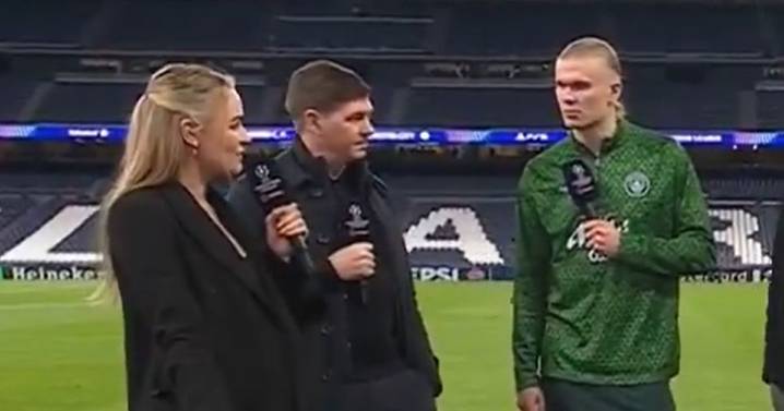 Erling Haaland's cheeky Arsenal comment to Laura Woods speaks volumes after Man City win