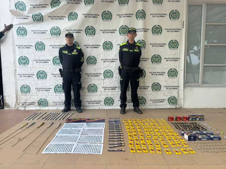 Incautan 50 kilos de pólvora en operativos previos a las Velitas en Cartagena