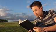 Man Diligently Searches Scripture For An Impressive Verse To Share On Social Media