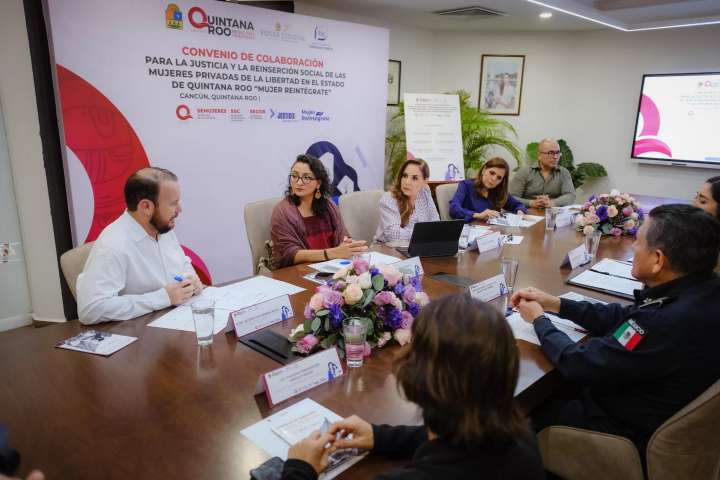 Firma Mara Lezama convenio para fortalecer la justicia y la reinserción social de mujeres privadas de la libertad