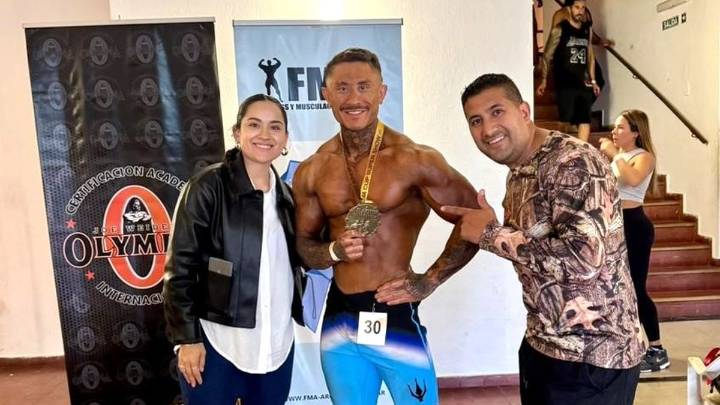 Franco Cuevas es subcampeón de la Cup Supershow de fisicoculturismo