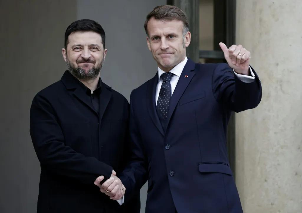 Zelenski se reúne con Macron en París