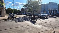 Una motociclista fue trasladada al Hospital tras un choque en 25 de Mayo y Laprida