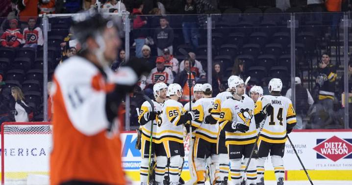 Crosby scores twice as Penguins beat Flyers 5