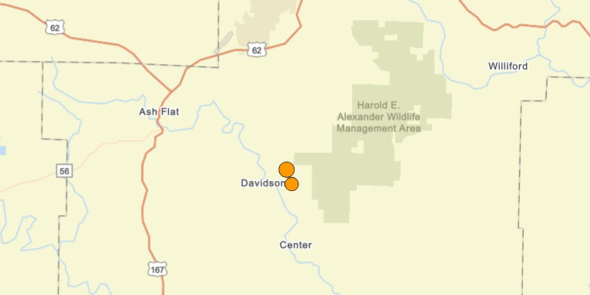 Minor quakes recorded near Ash Flat
