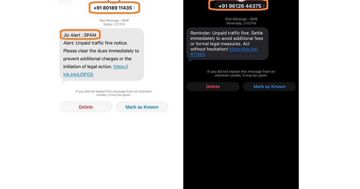 Unpaid traffic fine texts from 'city cops'? Could be fraudsters!