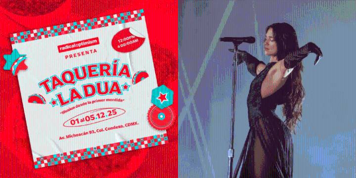 Taquería en México hace honor a Dua Lipa con ritmo y sabor para sus fans