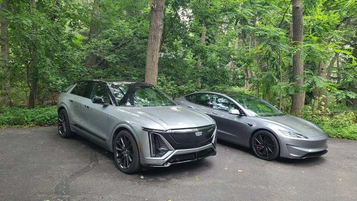 Payne: Hot EV match-up, Cadillac Lyriq-V vs. Tesla Model 3 Performance