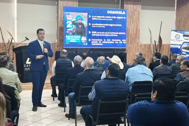 Coahuila: Fiscal General presenta modelo de seguridad a empresarios de la Región Centro
