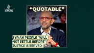 Syrian people “will not settle before” justice is served