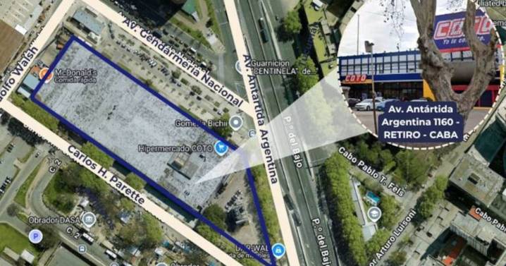 Coto conserva su hipermercado de Retiro tras pagar u$s 11,9 millones en una nueva subasta