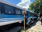 Un auto fue embestido por el Tren de las Sierras, en un paso a nivel de La Falda: no hubo personas lesionadas